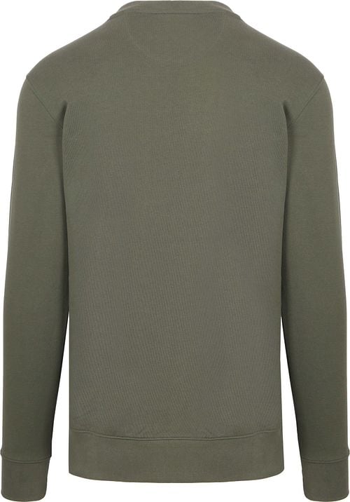 King Essentials The George Sweater Olijfgroen Product / Achterkant