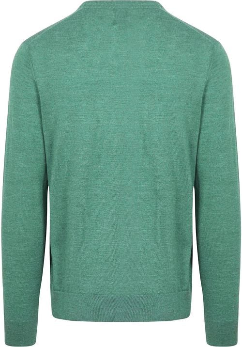 King Essentials The John Pullover Merino Green Product / Achterkant