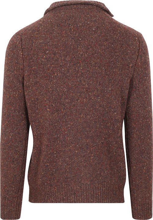 McGregor Half Zip Pullover Merino Wool Brown Product / Achterkant