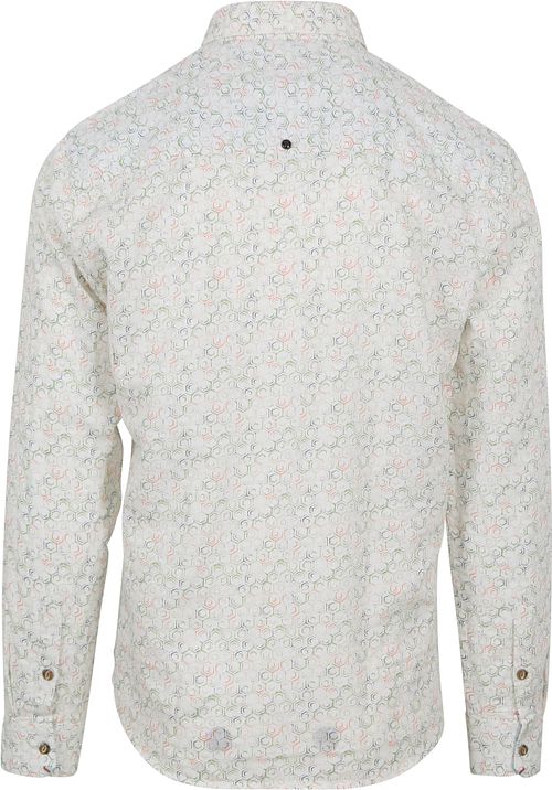 No Excess Shirt Leinen Off-white Print Product / Achterkant
