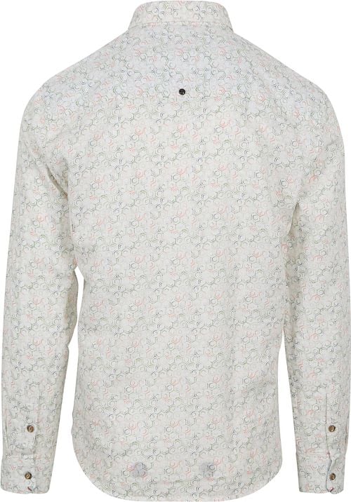 No Excess Overhemd Linnen Off-white Print Product / Achterkant