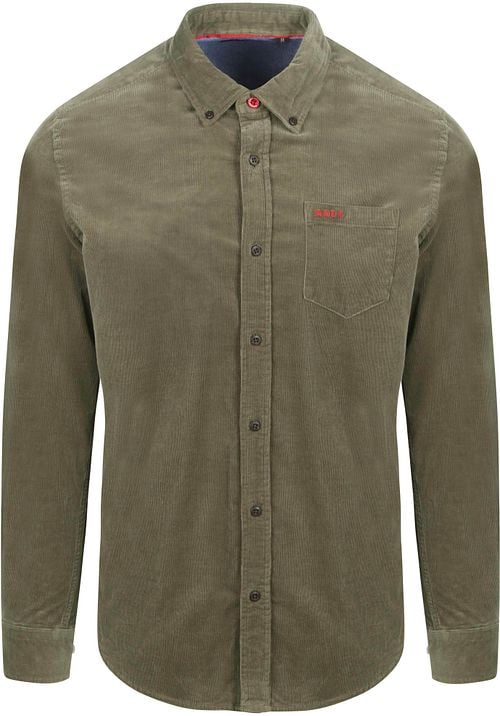 NZA Shirt Omar Fine Corduroy Olive Green Product