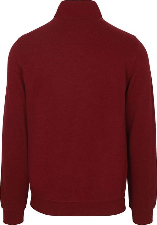 NZA Halfzip Samuel Cherry red Product / Achterkant