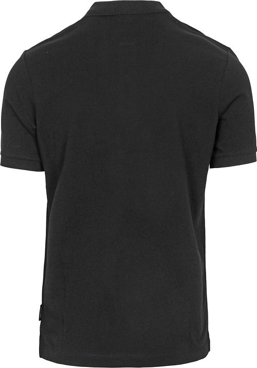 Scotch And Soda Core Piqué Polo Shirt Black Product / Achterkant
