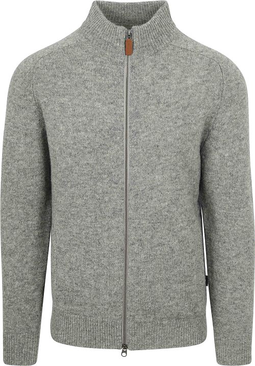 Barbour Talder Cardigan Zippé Laine Gris Product