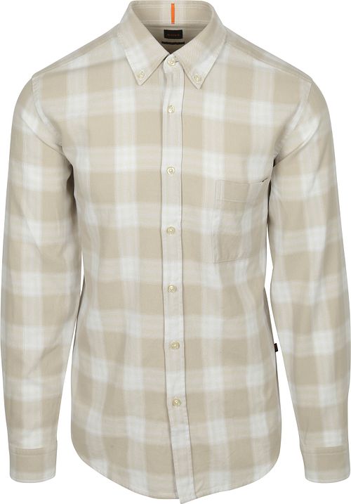 BOSS Rickert Shirt Checks Beige