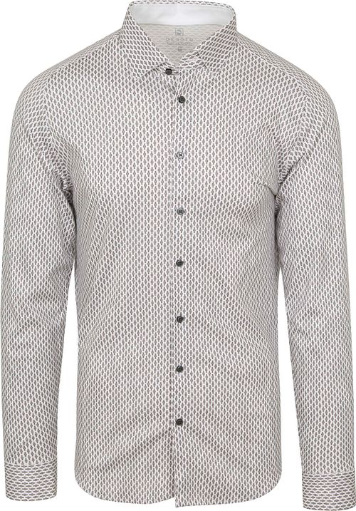 Desoto Shirt Non Iron Full Print White Product