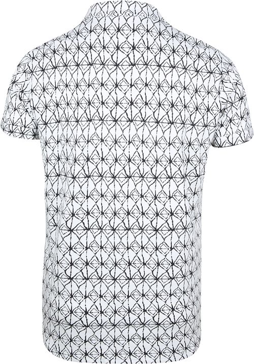 Dstrezzed Shirt Dark White Print Product / Achterkant