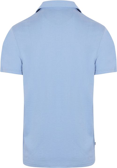 King Essentials The James Polo Shirt Mid Blue Product / Achterkant