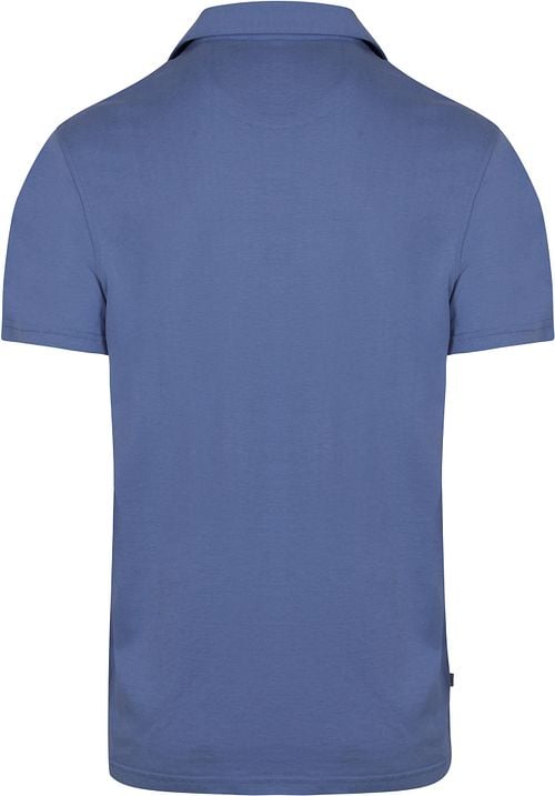 King Essentials The James Poloshirt Royal Blauw Product / Achterkant