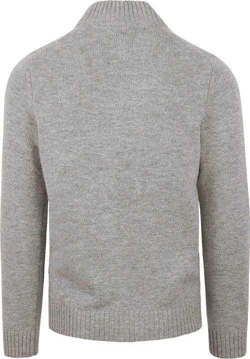 NZA Half Zip Pullover Ohaeawai Wolle Grau Product / Achterkant