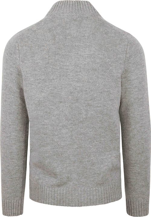 NZA Half Zip Sweater Ohaeawai Wool Grey Product / Achterkant