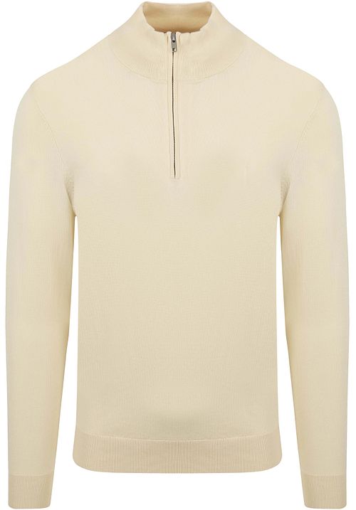 Profuomo Pullover Half Zip Luxury Ecru Product