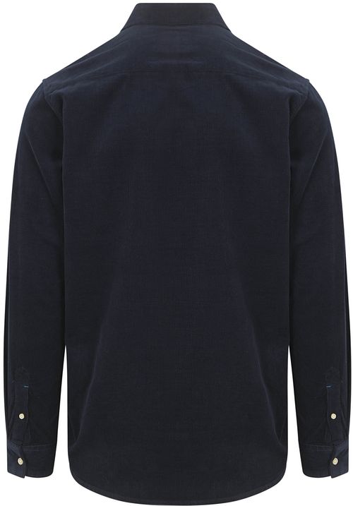 Chemise Scotch and Soda Solid Corduroy Noir Product / Achterkant