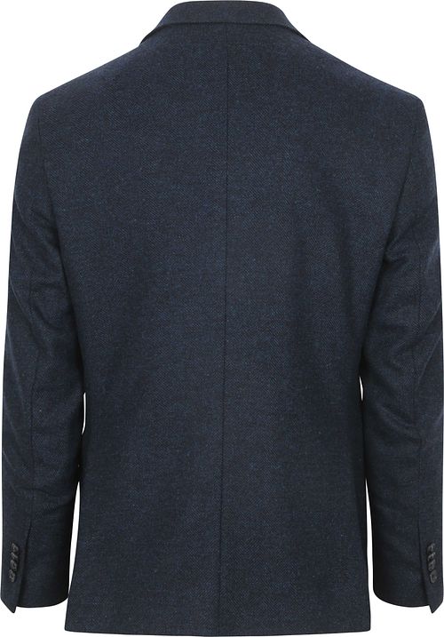 Suitable Colbert Herringbone Laine Mérinos Marine