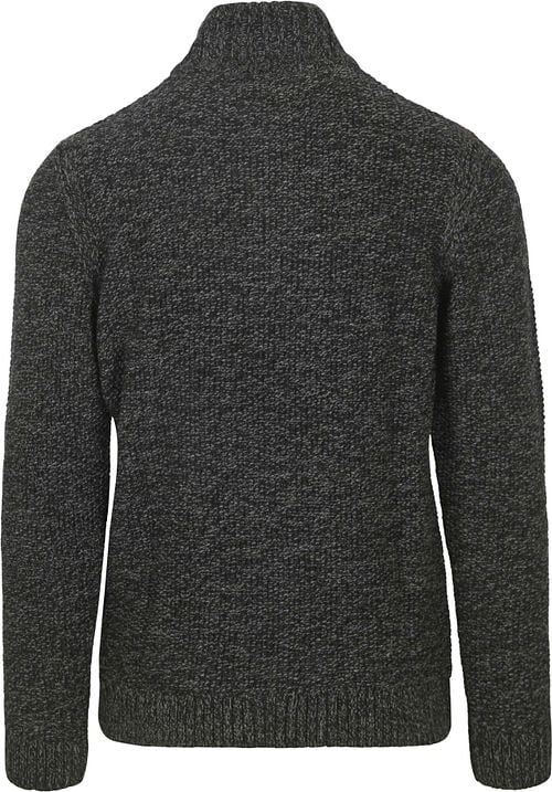 Superdry Half Zip Pullover Jacob Cable Schwarz Product / Achterkant