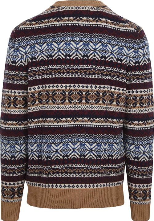 Tommy Hilfiger Fairisle Pullover Print Camel Product / Achterkant