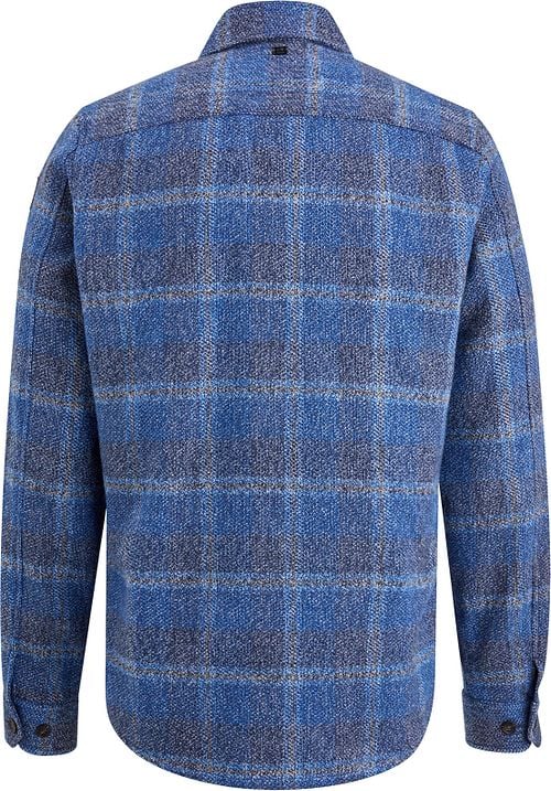 Vanguard Overshirt Brushed Ruit Blauw Product / Achterkant