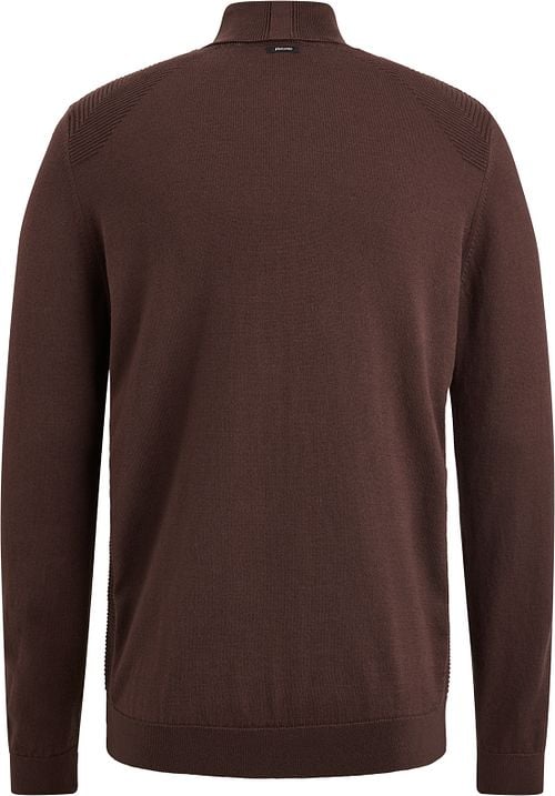Vanguard Pullover Col Roulé Structure Marron Product / Achterkant