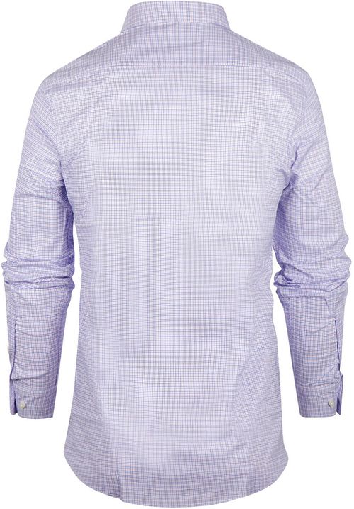 Steppin' Out Shirt Slim-Fit Checks Blue Red Product / Achterkant