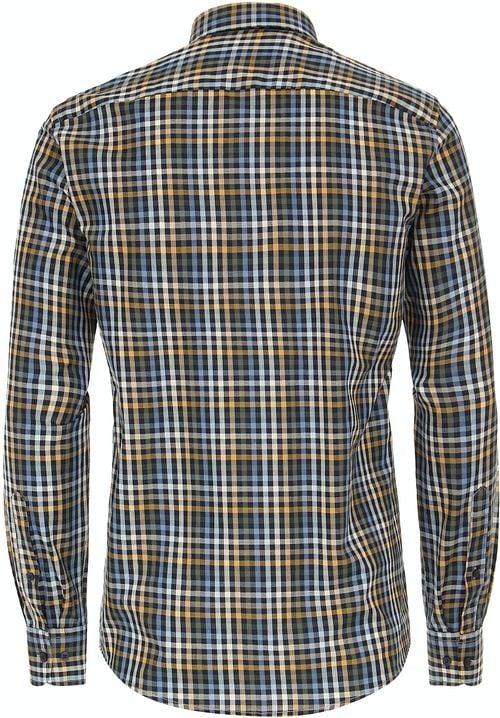Casa Moda Overhemd Ruiten Navy Product / Achterkant