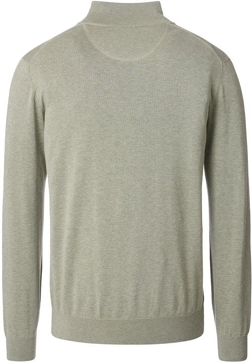 Casa Moda Halfzip Pullover Solid Light Green Product / Achterkant