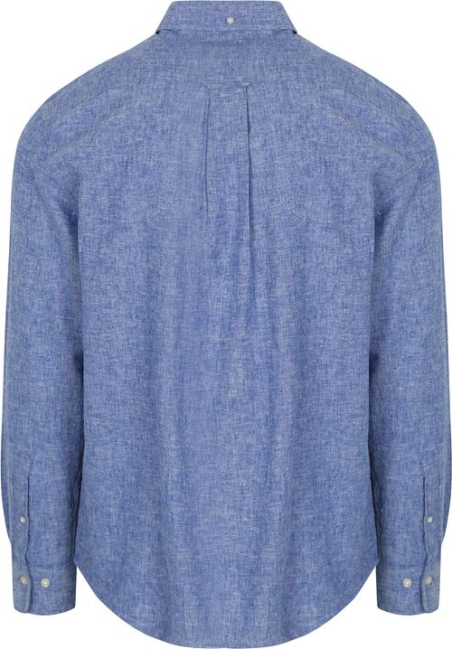 Gant Chemise Lin Bleu Product / Achterkant