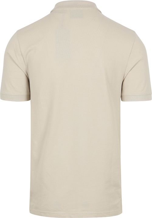 Lyle und Scott Polo Plain Ecru Product / Achterkant