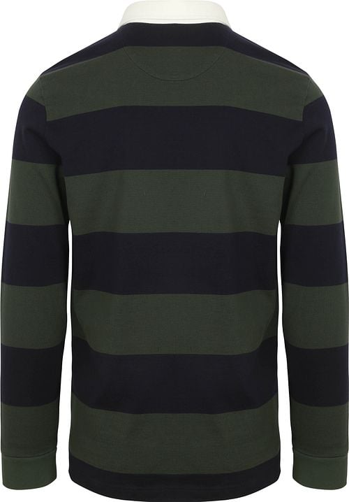 McGregor Rugbyshirt Streep Navy Olive