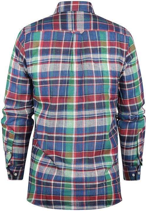 Steppin' Out Chemises De Lin A Carreaux Multicolour Product / Achterkant