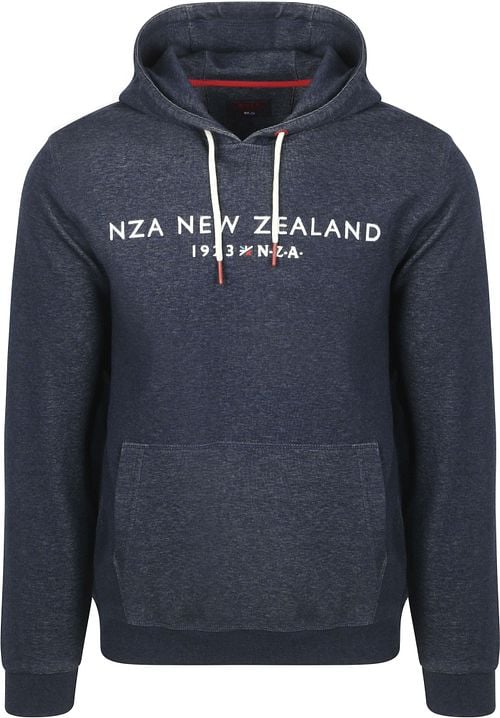 NZA Hoodie Diamond Logo Interlock Melange Icon Navy Product