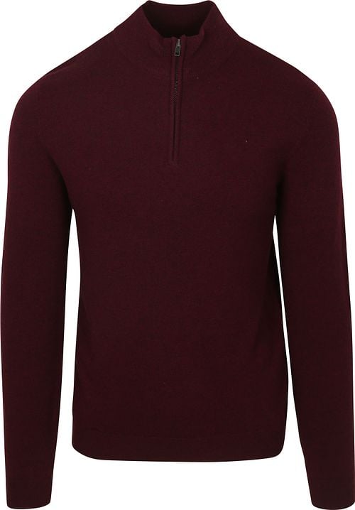 Steppin' Out Half Zip Trui Merinowol Bordeaux