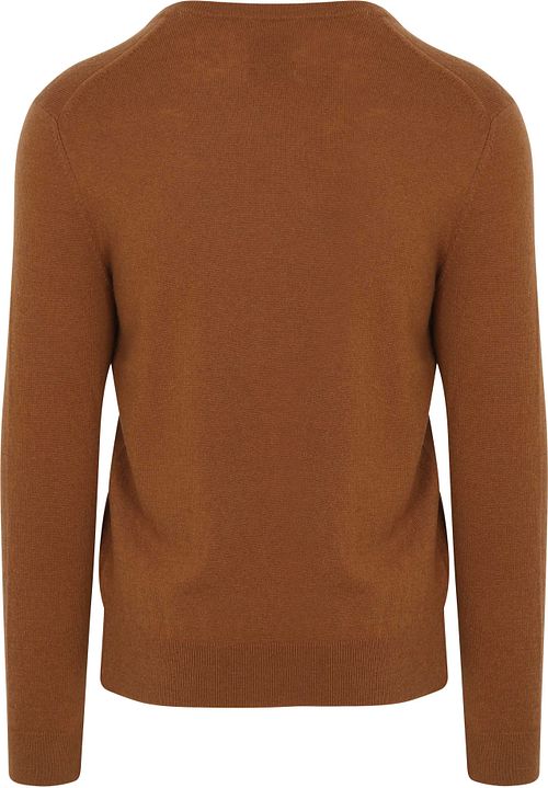 Gant Pullover V-Neck Wool Blend Camel Product / Achterkant