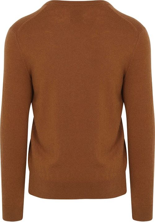 Gant Pullover V-Hals Woolblend Camel Product / Achterkant