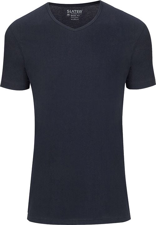 Slater 4-pack Basic Fit T-shirt V-neck Navy Product
