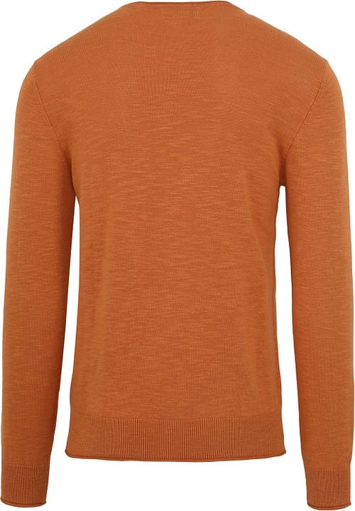 Petrol Pullover Trui Oranje Product / Achterkant