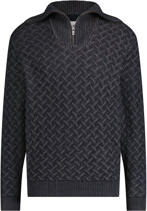 State Of Art Half Zip Pullover Melange Navy Product