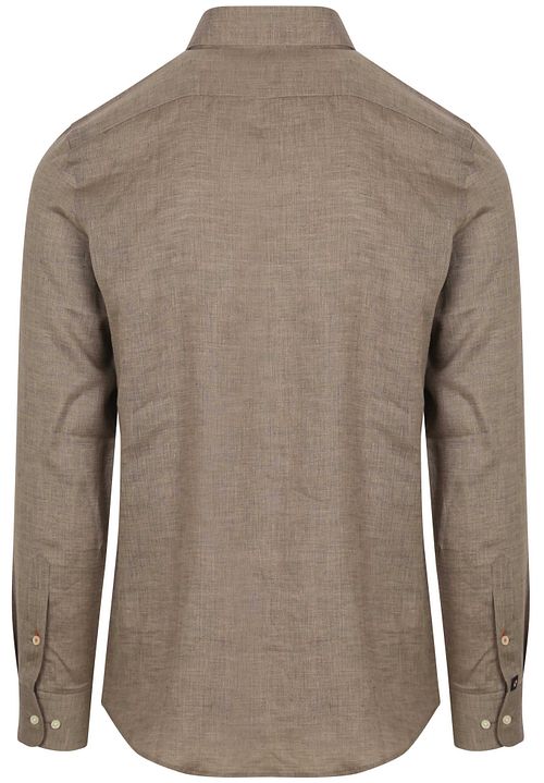 Suitable Chemise Lin Taupe Product / Achterkant