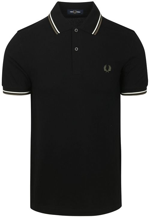 Fred Perry Polo Twin Tipped M3600 Zwart W54 Product