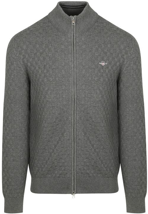 Gant Cardigan Texture Gris Product