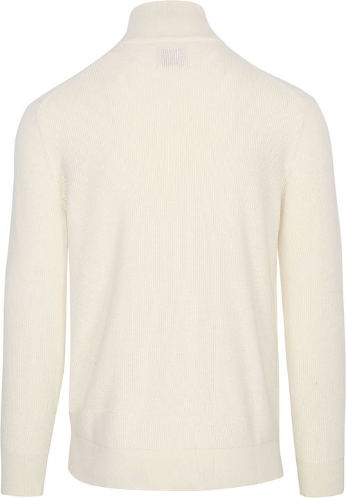 Gant Halfzip Pullover Wool Mix Ecru Product / Achterkant