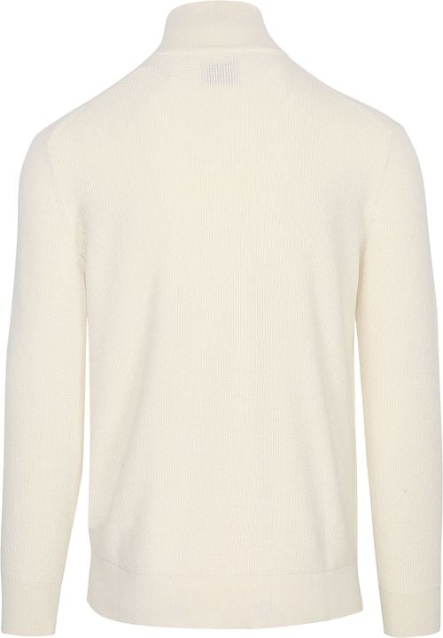 Gant Halfzip Pullover Wool Mix Ecru Product / Achterkant