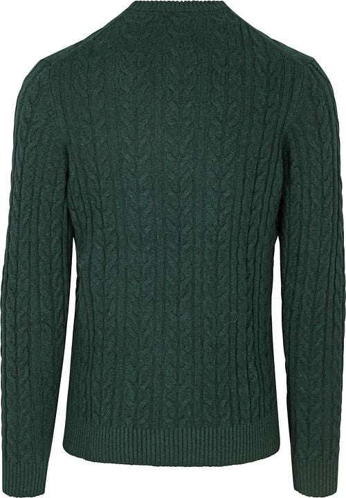 Lyle & Scott Cable Pullover Vert Foncé Product / Achterkant