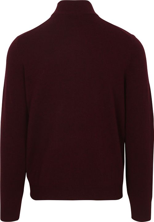 Steppin' Out Half Zip Pullover Merino Wool Burgundy