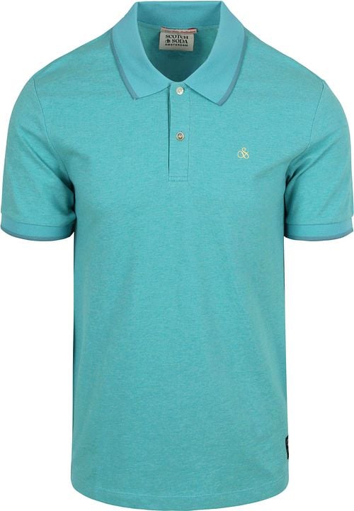 Scotch And Soda Melange Polo Shirt Turqoise Product