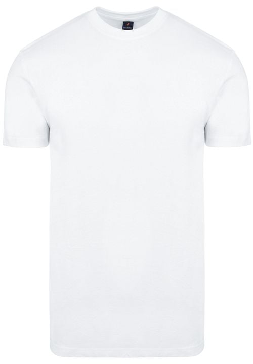 Suitable Obra T-Shirt Hoher Rundhalsausschnitt Weiß 6-Pack Product