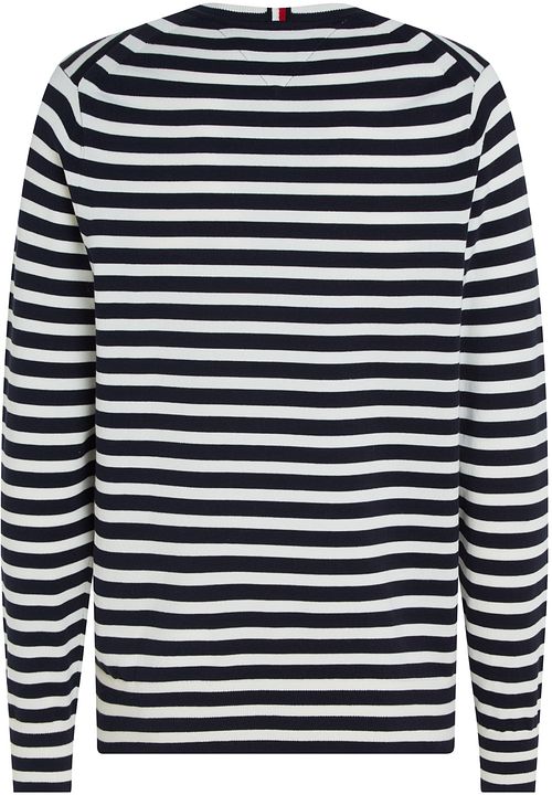 Tommy Hilfiger Trui Stripe Navy Product / Achterkant