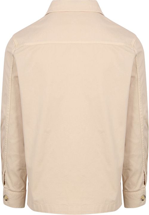 King Essentials The Benjamin Overshirt Ecru Product / Achterkant