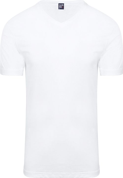 Alan Red T-Shirts West Virginia Col-V Blanc (Lot de 2) Product