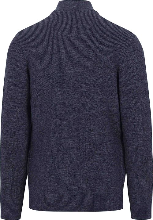 Casa Moda Half Zip Trui Blauw Product / Achterkant